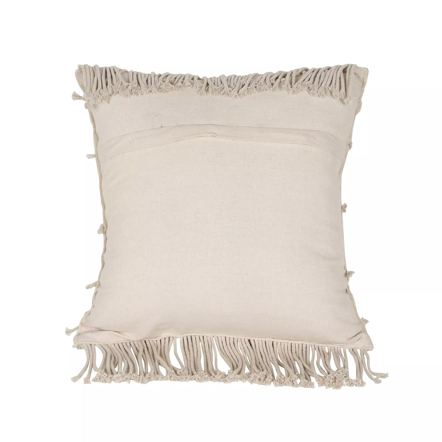Square Macrame Cushion With Cover 16 x 16 inches - Leechoo